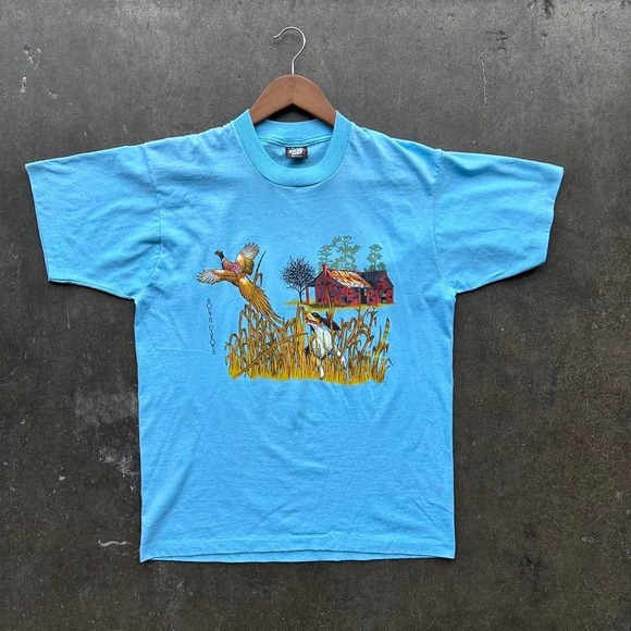 Vintage 90s South Dakota Rolling Hills Pheasants T-shirt Size Large - Picture 1 of 5